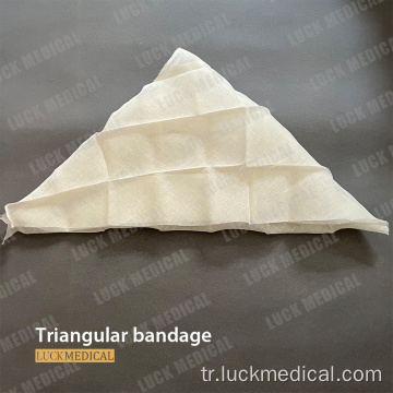 Tek kullanımlık üçgen bandaj askı